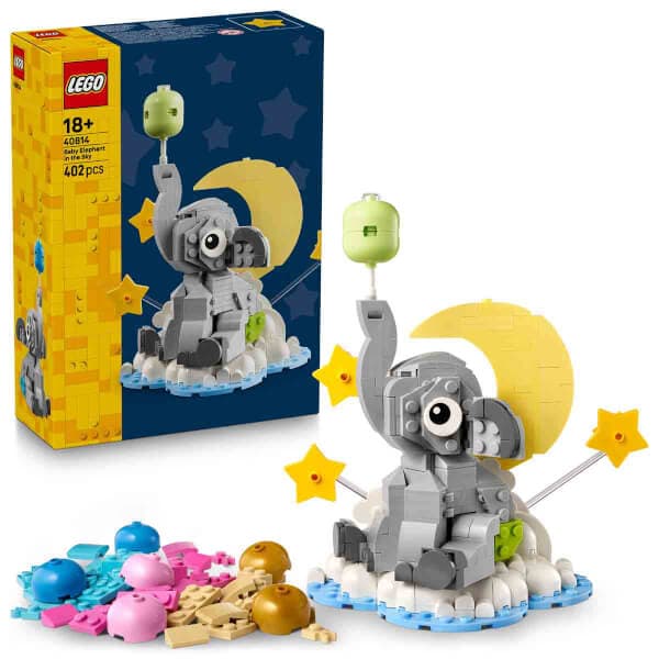 LEGO Gökyüzündeki Yavru Fil 40814 - Yeni Ebeveynler için Dekoratif Bebek Odası S... - En Uygun Fiyatlarla Piinti'de