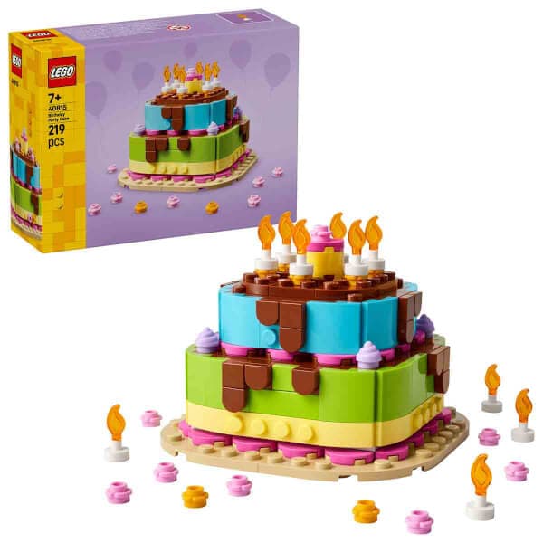 LEGO Doğum Günü Pastası 40815 - 7 Yaş ve Üzeri Çocuklar için Dekoratif Masa Süsü... - En Uygun Fiyatlarla Piinti'de