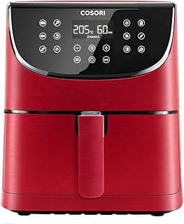 COSORI 5.5 L Yağsız Fritöz, 11 Programlı Sıcak Hava Fritözü, İspanyolca 100 Tarif, Sıcak Tutma Fonksiyonlu, LED Dokunmatik Ekran, Zamanlayıcı, 1700 W, - Piinti Fiyat Karşılaştırması