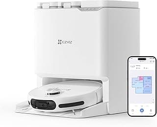 Ezvız RS20 Pro Robot Süpürge, Hepsi Bir Arada, 7200PA, Sıcak Su ile Paspas Yıkama, Sıcak Hava ile Paspas Kurutma, Otomatik Toz Boşaltma, Yapay Zeka il - Piinti Fiyat Karşılaştırması