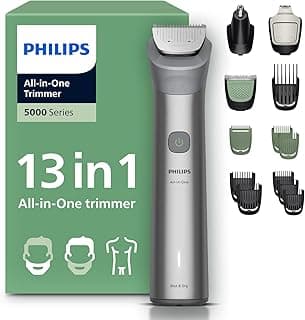 All-in-One Trimmer 5000 Series, 13'ü 1 Arada Erkek Bakım Seti, Yüz Saç Vücut, BeardSense Teknolojisi, 120 Dakika Çalışma, MG5942/15 - Piinti Fiyat Karşılaştırması