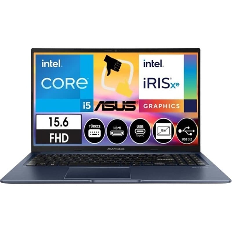 Asus Vivobook 15 Taşınabilir Bilgisayar 15.6" FHD Intel Core i5 1235U 16GB RAM 512GB SSD Windows 11 Pro - En Uygun Fiyatlarla Piinti'de