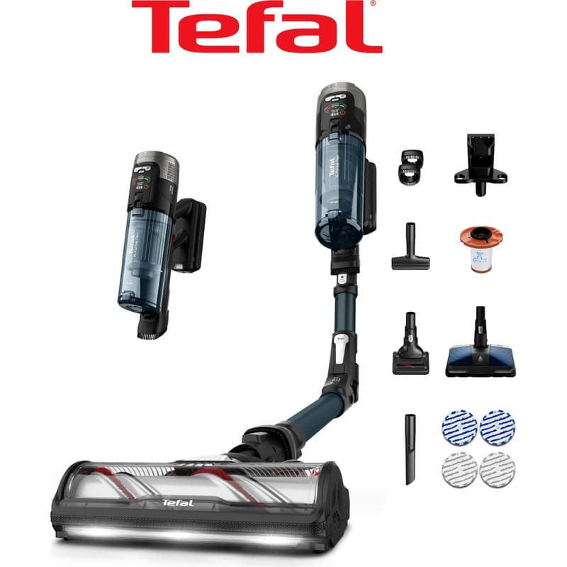 Tefal TY9AC1WO X-Force Flex 13.60 Allergy Aqua Aerospin 150 Air Watt Kablosuz Şarjlı Dikey Süpürge - Piinti Fiyat Karşılaştırması