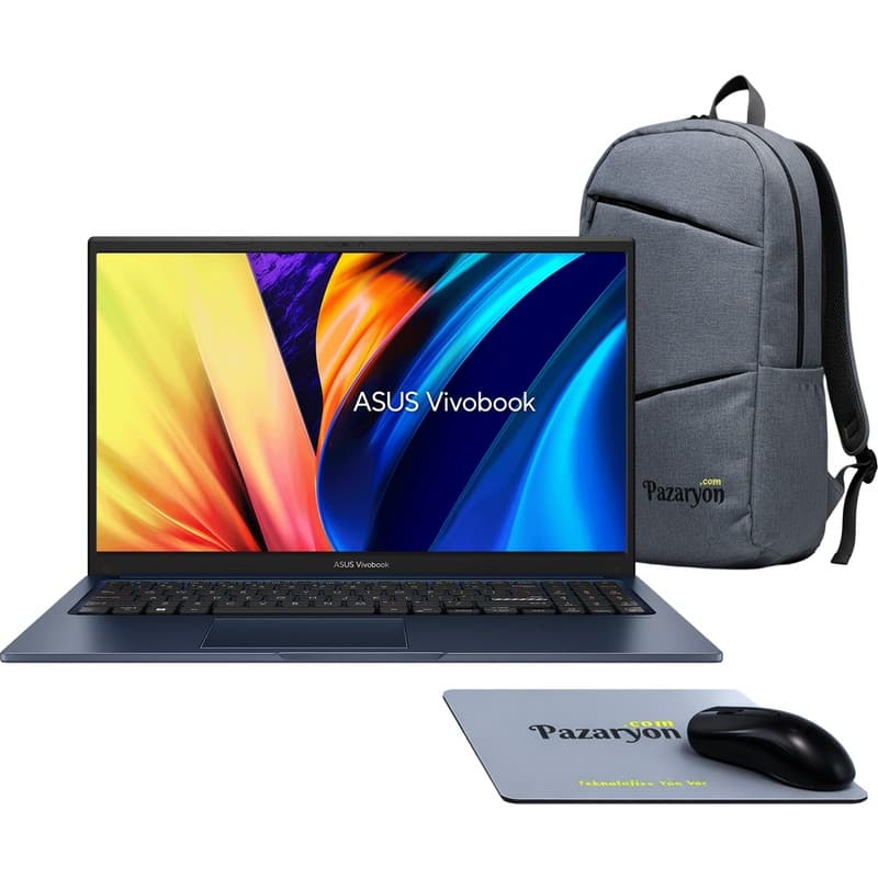 Asus Vivobook 15, Core i7-1355U, 24GB RAM, 1TB SSD, 15.6" Windows 11 + Office (Çanta & Mouse Hediyeli) - Piinti Fiyat Karşılaştırması