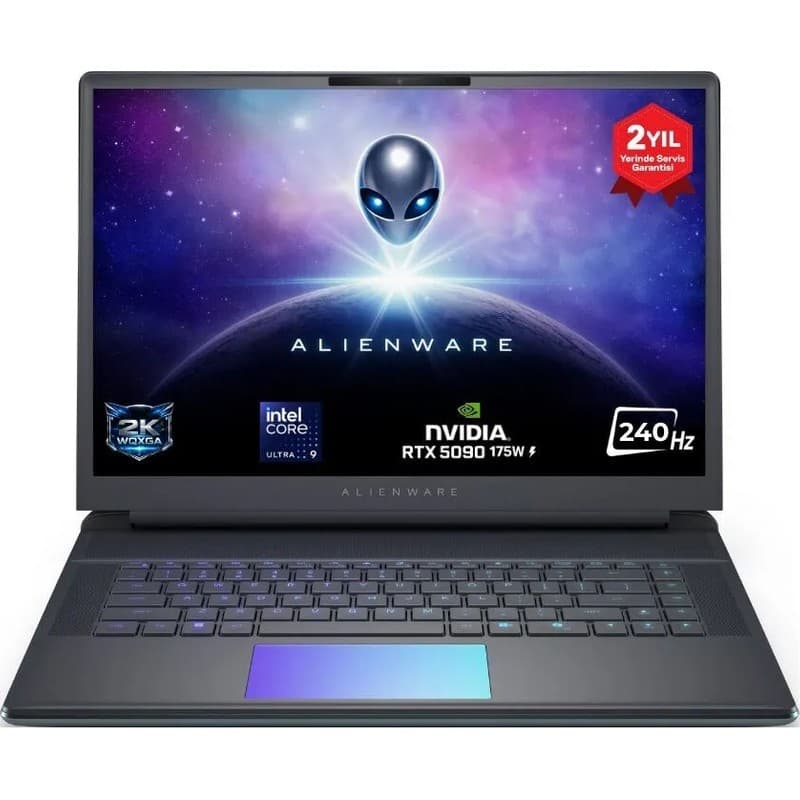 Dell Alienware 16 Area-51 AA16250 Ultra 9 275HX 64GB 1tb SSD 24GB RTX5090 175W 16 Wqxga 240Hz Windows 11 Pro Ingilizce Klavye - En Uygun Fiyatlarla Piinti'de