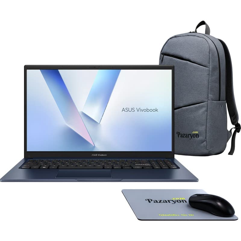 Asus Vivobook 15, Core 5-120U, 16GB RAM, 512GB SSD, 15.6" Win11+Office (Çanta&Mouse Hediyeli) - En Uygun Fiyatlarla Piinti'de
