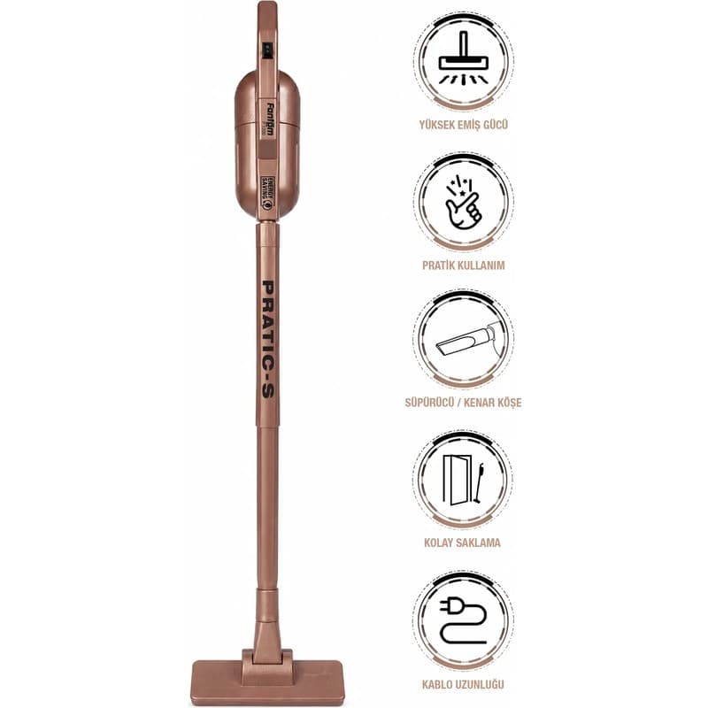 Fantom Pratıc-S P 1200 Dikey Süpürge Rose Gold Toz Haznesi Var 0,2 L Güçlü Emiş Teknolojisi - Piinti Fiyat Karşılaştırması