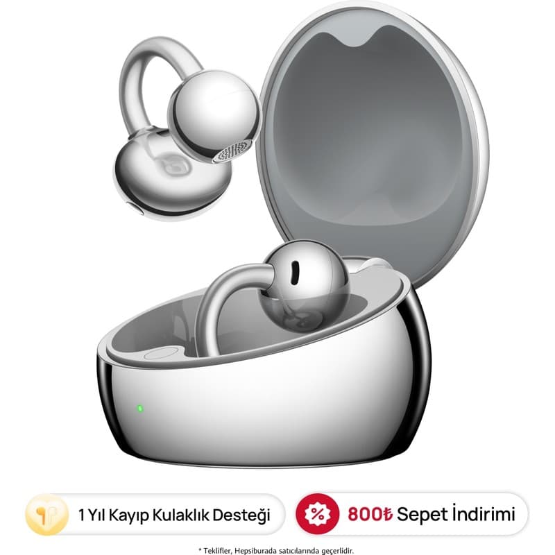 Huawei Freeclip 2s- Uzay Grisi, Açık Kulak Tasarımlı Bluetooth Kulaklık, Hafif Tasarımla Gün Boyu Rahat Kullanım, Toza ve Suya Dayanıklık, (Huaweı Türkiye Garantili) - En Uygun Fiyatlarla Piinti'de