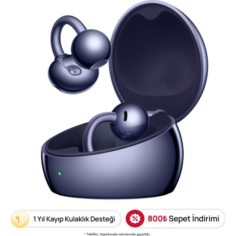 Huawei Freeclip 2s- Mor, Açık Kulak Tasarımlı Bluetooth Kulaklık, Hafif Tasarımla Gün Boyu Rahat Kullanım, Toza ve Suya Dayanıklık, (Huaweı Türkiye Garantili) - En Uygun Fiyatlarla Piinti'de