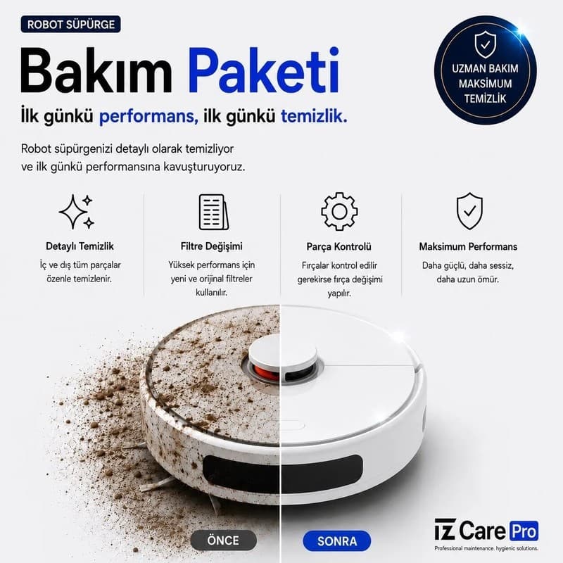 1 Yıl Robot Süpürge Bakım Paketi - Piinti Fiyat Karşılaştırması