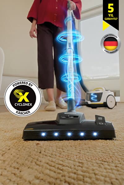 VCC 6 CycloneX DualControl B&W Toz torbasız Turbo ve LED Başlıklı Süpürge - Piinti Fiyat Karşılaştırması