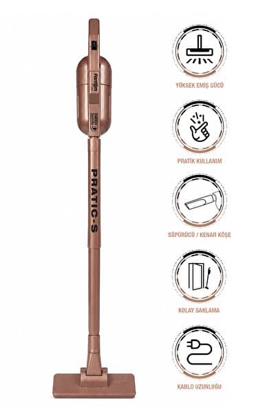 Pratıc-S P1200 Toz Torbasız Dikey Süpürge Rose Gold - Piinti Fiyat Karşılaştırması
