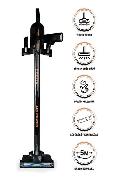 Pratıc Aır Power P 1250 Siyah Torbasız Dönebilen Turbo Başlıklı Dikey Süpürge - Piinti Fiyat Karşılaştırması