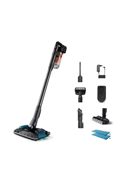 8000 Serisi Aqua Plus Kablosuz Dik Süpürge, 25.2 V, 80 dk'ya kadar Çalışma Süresi, XC8054/01 - Piinti Fiyat Karşılaştırması