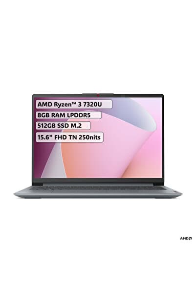 IdeaPad Slim 3 Ryzen 3 7320U 8GB 512GB SSD 15.6" FHD FreeDOS Dizüstü Bilgisayar 82XQ00JGTX - Piinti Fiyat Karşılaştırması