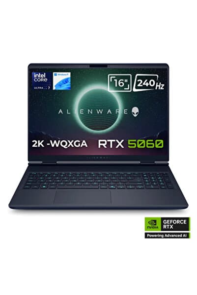 Alienware 16X Aurora AC16251 Ultra 7 255HX 16GB 1TB SSD 8GB RTX5060 115W 16 WQXGA 240Hz W11 - Piinti Fiyat Karşılaştırması