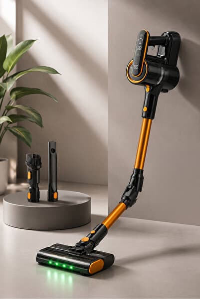 Katlanabilir Şarjlı Dikey Süpürge – Islak Mop Başlıklı, LED Işıklı, 300W Güçlü Emiş, 180° Esnek Gövde Gold - Piinti Fiyat Karşılaştırması