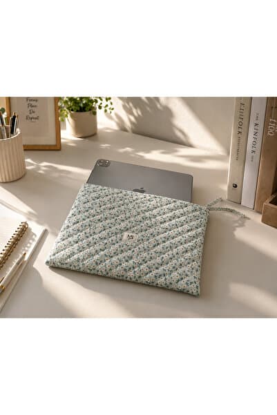yeşil papatya desenli laptop tablet kılıfı - 13 inç - 14 inç uyumlu - yıkanabilir - Piinti Fiyat Karşılaştırması