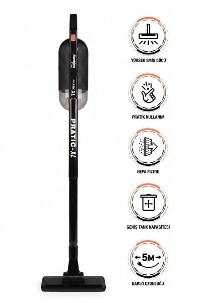 Pratıc-Xl P 1300 Toz Torbasız Dikey Süpürge Siyah - Piinti Fiyat Karşılaştırması