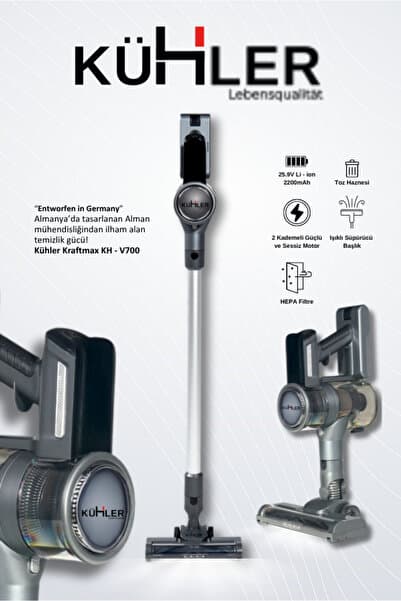 Kraftmax KH-V700 Kablosuz Turbo Fırçalı Dikey Şarjlı Süpürge - Piinti Fiyat Karşılaştırması