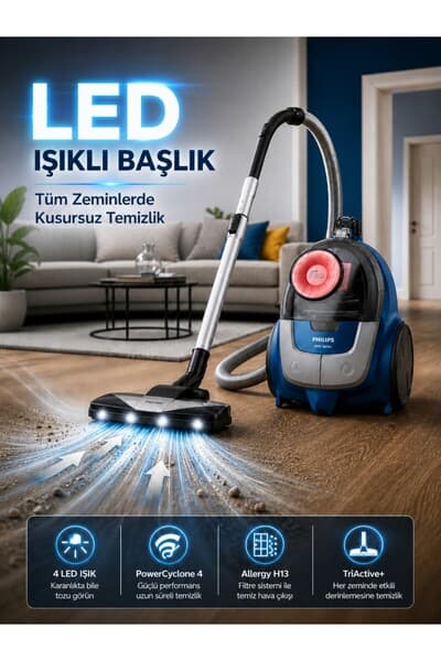 Yeni LED Işıklı Başlık 2000 Serisi 750 W Torbasız Süpürge - Piinti Fiyat Karşılaştırması