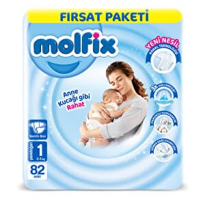 Molfix - Fırsat Paketi Yenidoğan 1 Beden 82 Adet - Piinti Fiyat Karşılaştırması