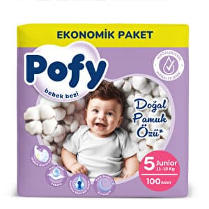Pofy - Junior 5 Numara Bebek Bezi 100 Adet - Piinti Fiyat Karşılaştırması