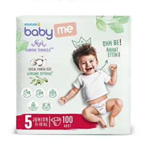baby me - Junior 5 Numara Bebek Bezi 11-18 kg 100 Adet - Piinti Fiyat Karşılaştırması