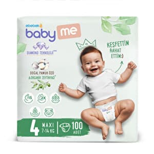 baby me - Maxi 4 Numara Bebek Bezi 100 Ad - Piinti Fiyat Karşılaştırması