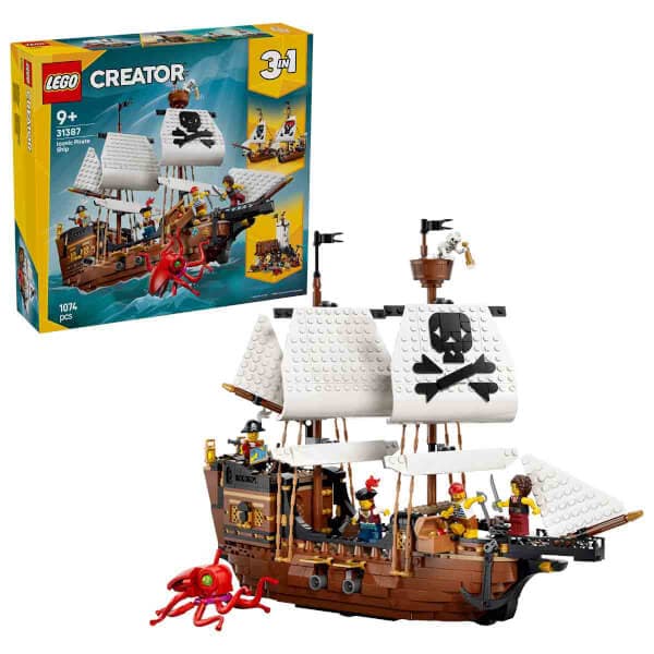 LEGO Creator 3’ü 1 Arada İkonik Korsan Gemisi 31387 - 9 Yaş ve Üzeri Çocuklar iç... - Piinti Fiyat Karşılaştırması