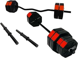 Tan Spor 70 Kg DÜZ BAR (150 cm) + Z BAR (120 cm) Dambıl Halter FULL Set Kırmızı Kapaklı - Piinti Fiyat Karşılaştırması