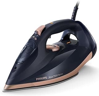 Philips 7500 Serisi Buharlı Ütü, 3200W, 55g/dk Sürekli Buhar, SteamGlide Elite Taban, 260g Şok Buhar, Mavi/Altın Rengi, 300ml'lik Ekstra Geniş Su Hazn - Piinti Fiyat Karşılaştırması