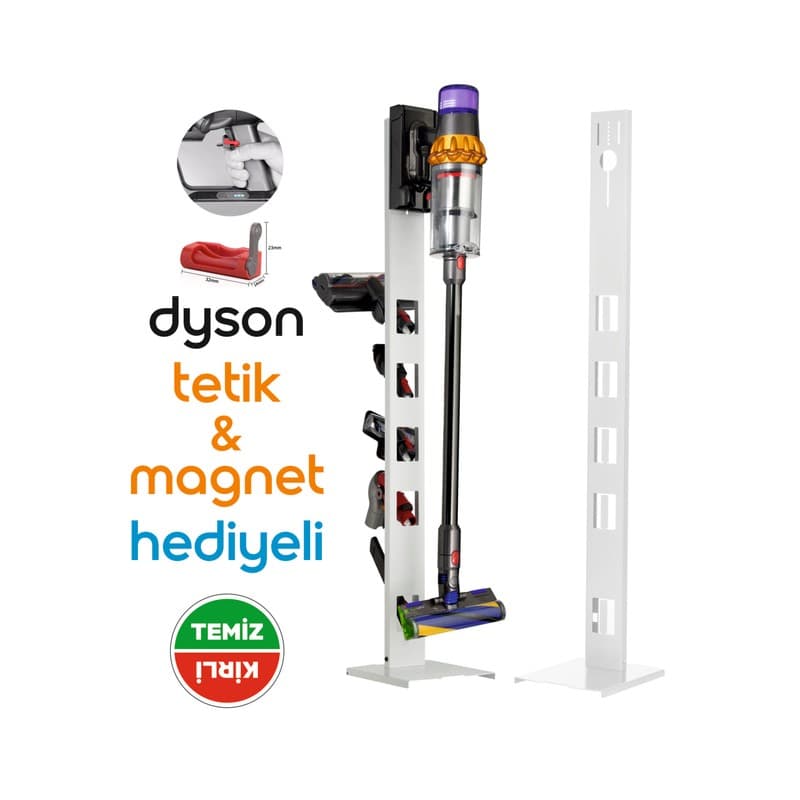 Dyson Uyumlu Beyaz Renk Dikey Süpürge Standı V15-V12-V11-V10-V8 Bütün Dyson Modelleriyle Uyumlu - Piinti Fiyat Karşılaştırması