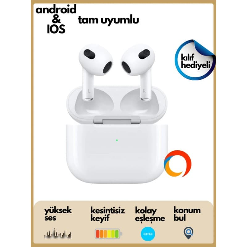 Ocado Beyaz 3. Nesil Uyumlu Ios Ios - Android - Xiaomi Uyumlu Bluetooth 5.0 Kulakiçi Kulaklık - Piinti Fiyat Karşılaştırması