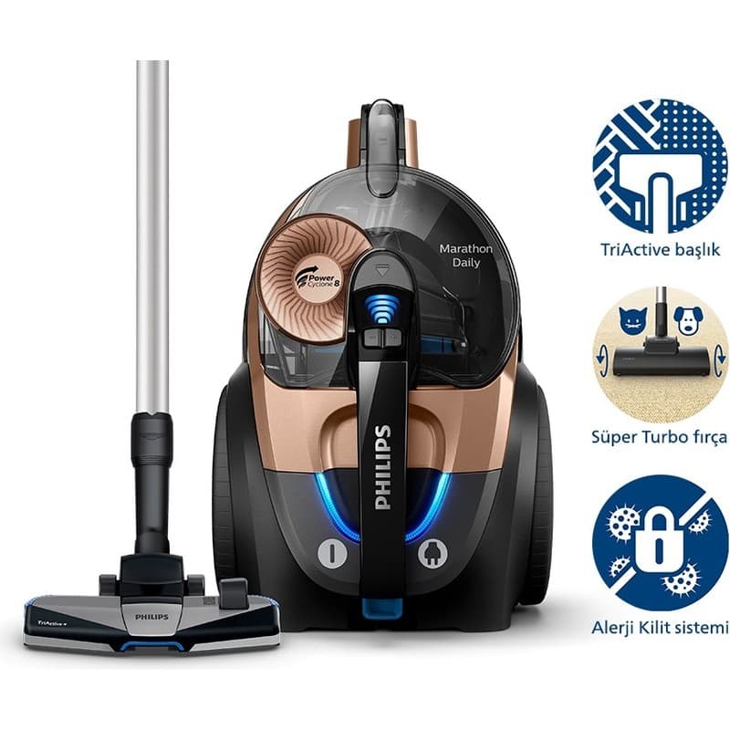 Philips Marathon Daily XB7151/07 Toz Torbasız Elektrikli Süpürge - Piinti Fiyat Karşılaştırması