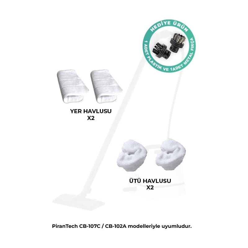 Pirantech CB-107C Buharlı Temizlik Makinası Yedek Havlu Seti - Piinti Fiyat Karşılaştırması