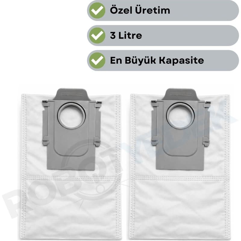 robotyedek Roborock QRevo L / L Pro Uyumlu 2 Adet Toz Çöp Torbası - Piinti Fiyat Karşılaştırması