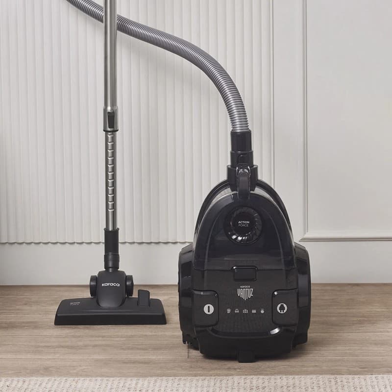 Karaca Vantuz Action Force X10 2 Lt Toz Torbasız Hazneli Elektrikli Süpürge Black 899 W - Piinti Fiyat Karşılaştırması
