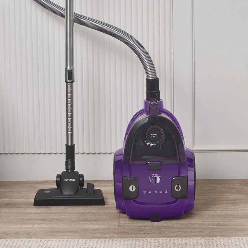 Karaca Vantuz Action Force X10 2 Lt Toz Torbasız Hazneli Elektrikli Süpürge Royal Purple 899 W - Piinti Fiyat Karşılaştırması