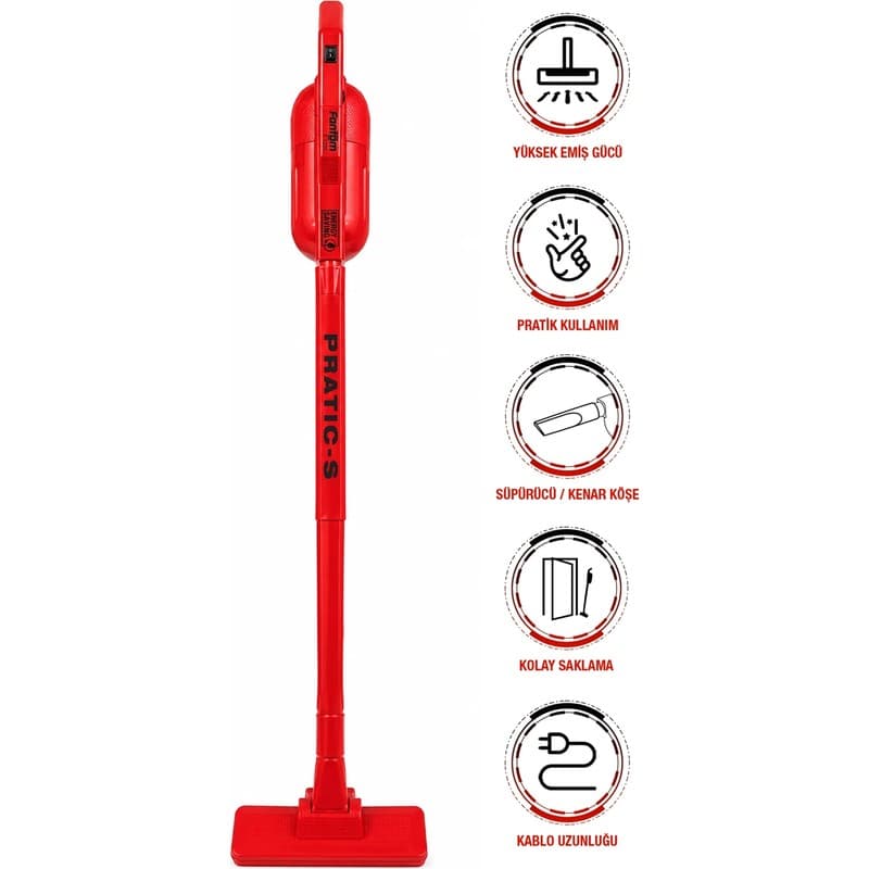 Fantom Pratik P 1200 Dik Süpürge - Kırmızı - Piinti Fiyat Karşılaştırması