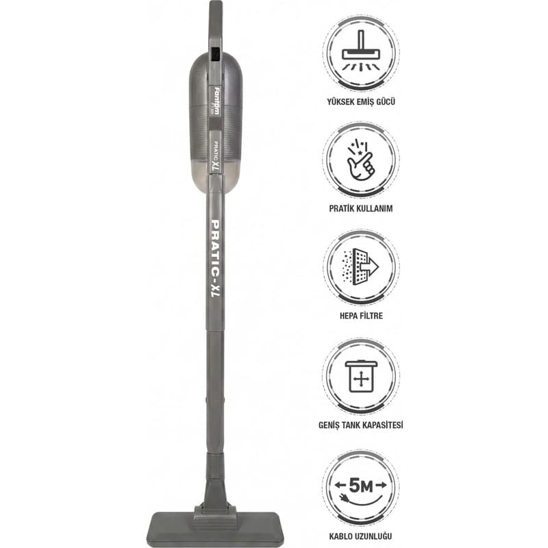Fantom Pratik-XL P 1300 Dikey Süpürge 500 W Gri Toz Torbasız Kullanım ve - Piinti Fiyat Karşılaştırması