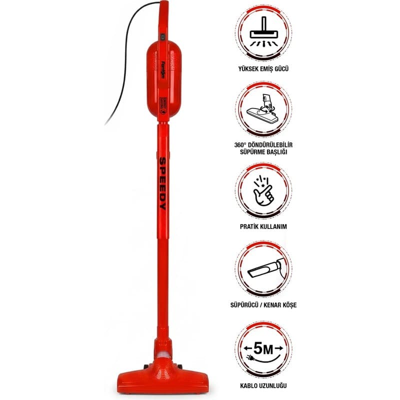 Fantom Speedy Pro DU 2100 Dikey Süpürge Kırmızı - Piinti Fiyat Karşılaştırması