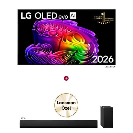 65 inç LG OLED evo AI G6 TV Satın Alımlarında LG SG10TY Soundbar Hediye - OLED65G6.SG10 - Piinti Fiyat Karşılaştırması